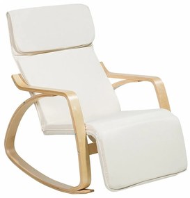 Κουνιστή καρέκλα Berwyn 463, Ανοιχτό χρώμα ξύλου, Beige, 96x68x82cm, 10 kg, Ταπισερί, Ξύλινα, Ξύλο, Ξύλο: Σημύδα | Epipla1.gr