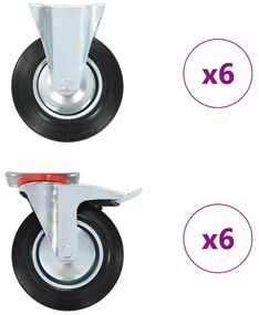 vidaXL Ρόδες 12 τεμ. 200 χιλ.