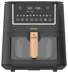 Estia Ψηφιακή Φριτέζα Αέρος Oak 1650W 7.2lt Μαύρο 06-18931