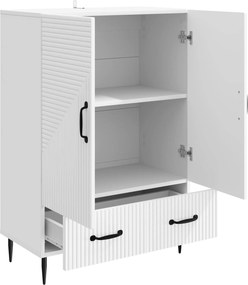vidaXL Πλαϊνό γραφείο Λευκό 66 x 34,5 x 95 εκ. Επεξεργασμένο Ξύλο