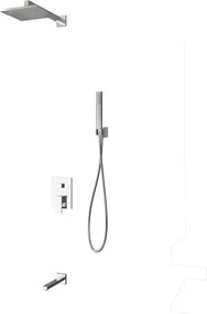Karag Delos CFT205-CP Cromo - Εντοιχιζόμενο σύστημα ντους 3 εξόδων
