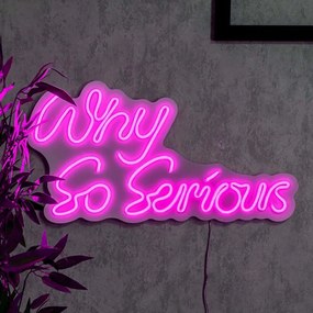 Διακοσμητικό Φωτιστικό Τοίχου Why So Serious 395NGR2503 54x28,5cm Led 36W Pink Wallity