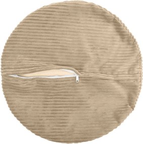 vidaXL Κάλυμμα Μαξιλαριού 2 pcs HEERLEN Taupe Ø 60 cm κορντουρόι