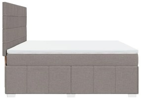 ΚΡΕΒΑΤΙ BOXSPRING ΜΕ ΣΤΡΩΜΑ TAUPE 180X200 ΕΚ. ΥΦΑΣΜΑΤΙΝΟ 3294051