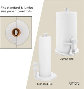 Λευκή Βάση Ρολού Χαρτιού Κουζίνας Umbra Buddy 1019271-660