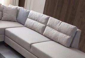 Corner Sofa-Bed Tloft Left - Cream Cream