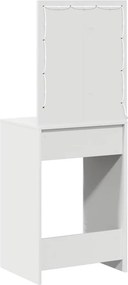 vidaXL Τραπέζι περιποίησης Λευκό 50 x 41 x 135 εκ Επεξεργασμένο Ξύλο