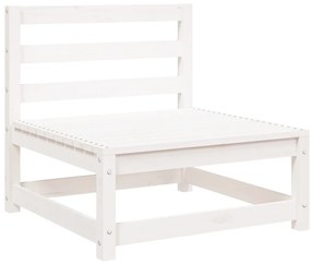 vidaXL Καναπέδες Κήπου Χωρ. Μπράτσα 2Τεμ Λευκοί 70x70x67εκ Μασίφ Πεύκο