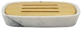Σαπουνοθήκη 819454 11,3x7,3x2cm Natural-White Ankor Πολυέστερ