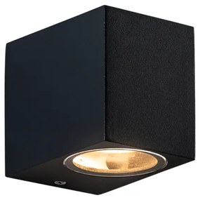 Απλίκα Φωτιστικό Τοίχου GU10 IP65 35W Μονής Δέσμης Vita ACA-LG2203GU10B-Μαύρο LG2203GU10B