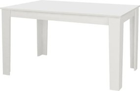 Σετ τραπεζαρία 5τμχ Darlen - Vela Megapap χρώμα λευκό 125x72x74εκ.