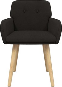 vidaXL Καρέκλες φαγητού 2 pcs Μπουκλέ Μαύρο 59 x 57 x 85 εκ.