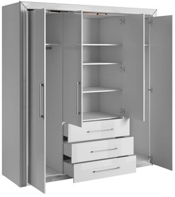 Ντουλάπα Arano τετράφυλλη-Leuko