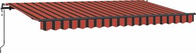 vidaXL Σκηνίτσα Αναδιπλούμενη Πορτοκαλί 350 x 200 cm ύφασμα