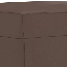 vidaXL Υποπόδιο Καφέ 60x50x41 εκ. από Συνθετικό Δέρμα