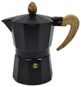 Καφετιέρα Espresso Με Ξύλινο Χέρι 807628 150ml Black Ankor Ανοξείδωτο Ατσάλι
