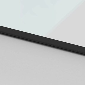 vidaXL Συρόμενη Πόρτα Μαύρη 102,5 x 205 εκ. από Ψημένο Γυαλί/Αλουμίνιο
