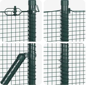 vidaXL Στύλος Περιφράξεων Πράσινο 10 x 1,2 μ (19 x 19 χιλ διχτυ)