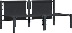 vidaXL Εξωτερικά Έπιπλα 2 Τεμάχιο Ανθρακί 80 x 80 x 71 cm Ατσάλι