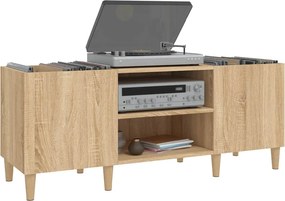 vidaXL Ντουλάπι δίσκων Sonoma Δρυς 121 x 38 x 48 εκ. από επεξεργασμένο ξύλο