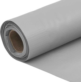 vidaXL Περίφραξη Μπαλκονιού Προστατευτική Γκρι 700x120 εκ. από PVC