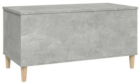 vidaXL Τραπεζάκι Σαλονιού Γκρι Σκυροδ. 90x44,5x45 εκ. Επεξεργ. Ξύλο