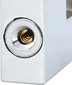 vidaXL Λουκέτο 2 pcs Ασημί 6 x 2 x 4,5 εκ Σίδερο