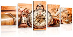 Ρολόγια με εικόνα 5 μερών από το παρελθόν - 100x50