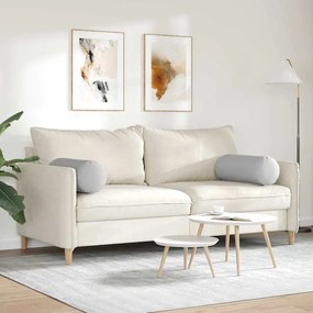 vidaXL Μαξιλάρια Στήριγμα 2 pcs Σκίουρος Γκρί Ø 25 x 70 cm ύφασμα