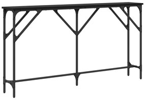 vidaXL Τραπέζι Κονσόλας Μαύρη Δρυς 140x23x75 εκ. Κατασκευασμένο Ξύλο