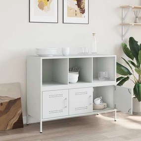 vidaXL Ντουλάπι Λευκό 100,5x39x79 εκ. από Χάλυβα