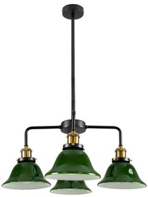 00769 GloboStar® GLOBOSTAR® LIBRARY 00769 Vintage Φωτιστικό Οροφής με Ντουί 4 x E27 AC 220-240V IP20 - Πολύχρωμο - Μ57 x Π57 x Υ90cm