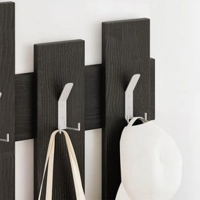 Κρεμάστρα τοίχου Wave Megapap χρώμα black wood 64x4x81εκ.