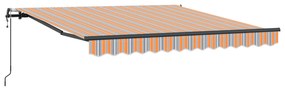 vidaXL Αυτόματη Τέντα Ριγέ Πολύχρωμη 350 x 250 εκ