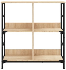 vidaXL Βιβλιοθήκη Sonoma Δρυς 78,5 x 33 x 82 εκ. Επεξεργασμένο Ξύλο