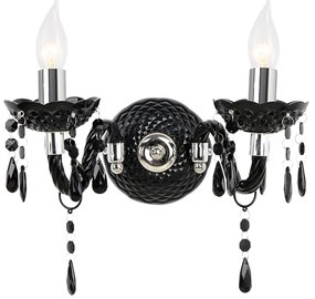Φωτιστικό Επίτοιχο Aca SF63992WB PEGASUS Μαύρο Ματ (Black Mat)
