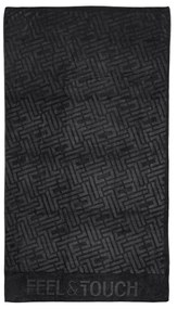 Πετσέτα Θαλάσσης (90x170) Feel &amp; Touch Icon Black