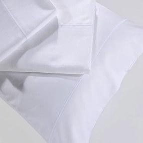 Σεντόνι Με Λάστιχο S250/1 White Down Town Μονό 100% Cotton Satin