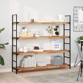 VidaXL Ράφι Κρεμαστό 160x30x4 εκ. Φινίρισμα Λαδιού Μασίφ Ακακία