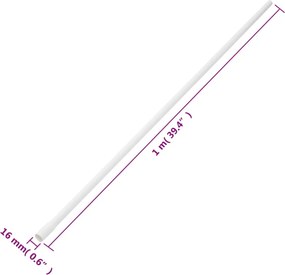 vidaXL Κανάλι Καλωδίων Ø16 χιλ. 10 μ. από PVC