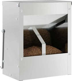 vidaXL Ταΐστρα Χαμστεριών Ασημί 20 x 12,5 x 25 εκ.