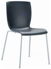 Καρέκλα Πολυπροπυλενίου Μέταλλο 6τμχ Mio Black 47Χ50Χ80εκ.
