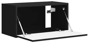 vidaXL Ντουλάπι Τηλεόρασης Τοίχου Επιτοίχιο Μαύρο 60 x 31 x 29.5 εκ