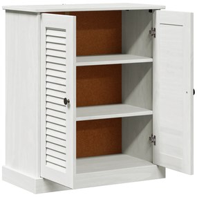 vidaXL Ντουλάπι Μπάνιου Λευκό 68 x 34 x 80 εκ Μασίφ ξύλο πεύκου