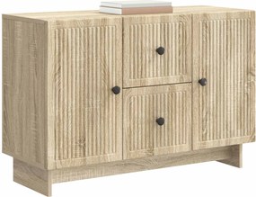 vidaXL Πλαϊνό γραφείο με συρτάρι Sonoma Δρυς 89 x 34,5 x 60 εκ.