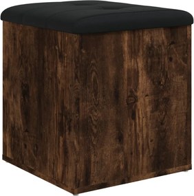 vidaXL Παγκάκι Αποθήκευσης Καπνιστή Δρυς 42x42x45 εκ. από Επεξ. Ξύλο