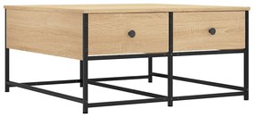 vidaXL Τραπεζάκι Σαλονιού Sonoma Δρυς 80x80x40 εκ. Επεξεργασμένο Ξύλο