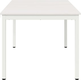 vidaXL Τραπεζαρία Λευκό 150 x 90 x 75 cm Στερεά ξυλεία πεύκου