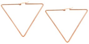 Σκουλαρίκια Senza Steel 6 cm Rose Gold Plated