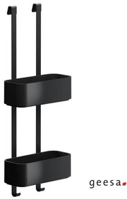 Geesa 8902 Black Matt Κρεμαστή Σπογγοθήκη - Μπουκαλοθήκη 25 x 11,5 x 8 cm